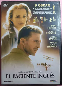 DVD EL PACIENTE INGLES - Ralph Fiennes / Juliette Binoche - 9 OSCAR " NUEVO " - Imagen 1 de 2