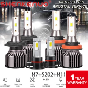 For GMC Acadia 2007 2008 2009 - 2011 2012 6X LED Headlight + Fog Light Bulbs - Picture 1 of 12