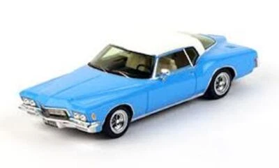 1:43 Truescale Buick Riviera 1971 Light Blue W/White Roof Tsm114333  Model - Image 1 of 2
