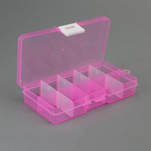 Storage Box Organizer Jewelry Bead Case Container Pill Case Plastic Compartments - Picture 1 of 17