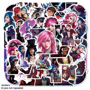 100Pcs Arcane: League of Legends Cartoon Game Stickers for Kids Teen Waterproof - Picture 1 of 5