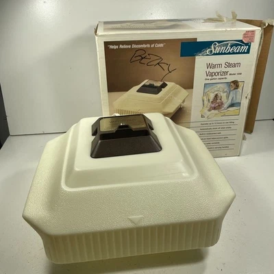 Vintage Sunbeam Warm Steam Vaporizer Humidifier Model 1358 Tested - Image 1 of 4