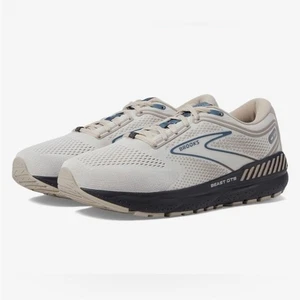 Brooks Beast GTS 23 Men 8 wide Chateau Grey White Sand Blue running gym work out - Picture 1 of 15