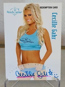 Bench Warmer 2005 Cecille Gahr Autograph Card - Picture 1 of 2
