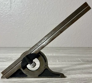 Vintage Combination Rule Set w/ Protractor Right Angle Head & 12" Ruler. Germany - Picture 1 of 11