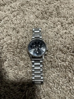 Nixon the Sentry Men's Chronograph Watch Stainless Steel 100M Needs Battery - Image 1 of 4