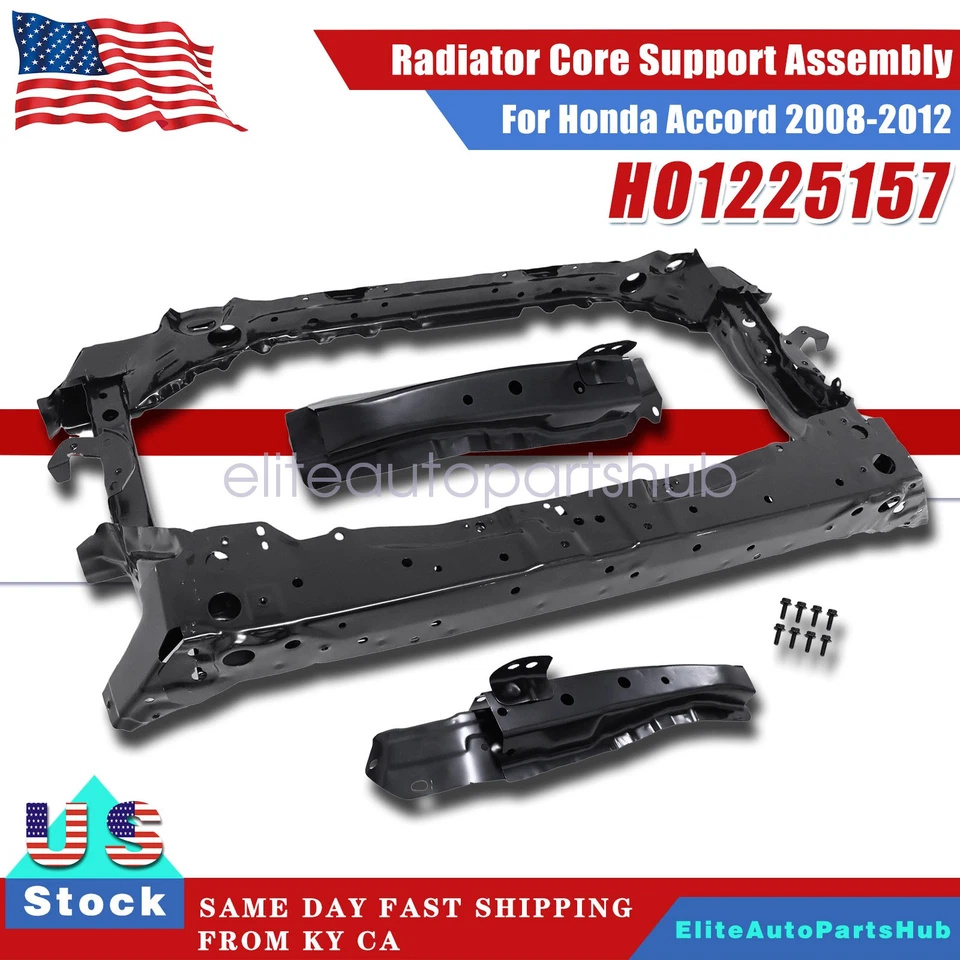 Conjunto de soporte de núcleo de radiador HO1225157 para Honda Accord 2008-2012 Foto 1 de 4