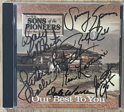 RARE Sons of the Pioneers Our Best to You CD SIGNED/AUTHOGRAPH Country Music - Image 1 of 3