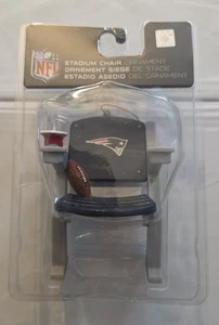 New England Patriots NFL Christmas Ornament Stadium Seat Chair Football - Picture 1 of 1