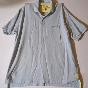Orvis Fly Fishing Polo Shirt Size L Large Made in Peru Embroidered Fly Logo Blue - Picture 1 of 8