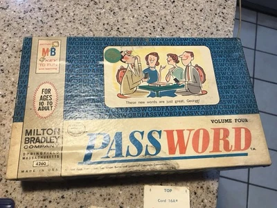 Password Volume 4 Game Milton Bradley 1964 Complete Vintage Family Fun - Image 1 of 4
