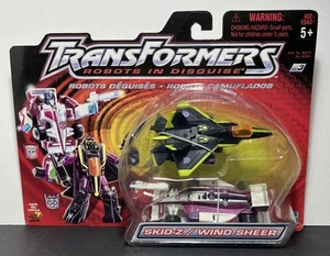Transformers Robots In Disguise Skid-Z / Wind Sheer Hasbro 2001 Sealed Neu in Verpackung - Bild 1 von 6
