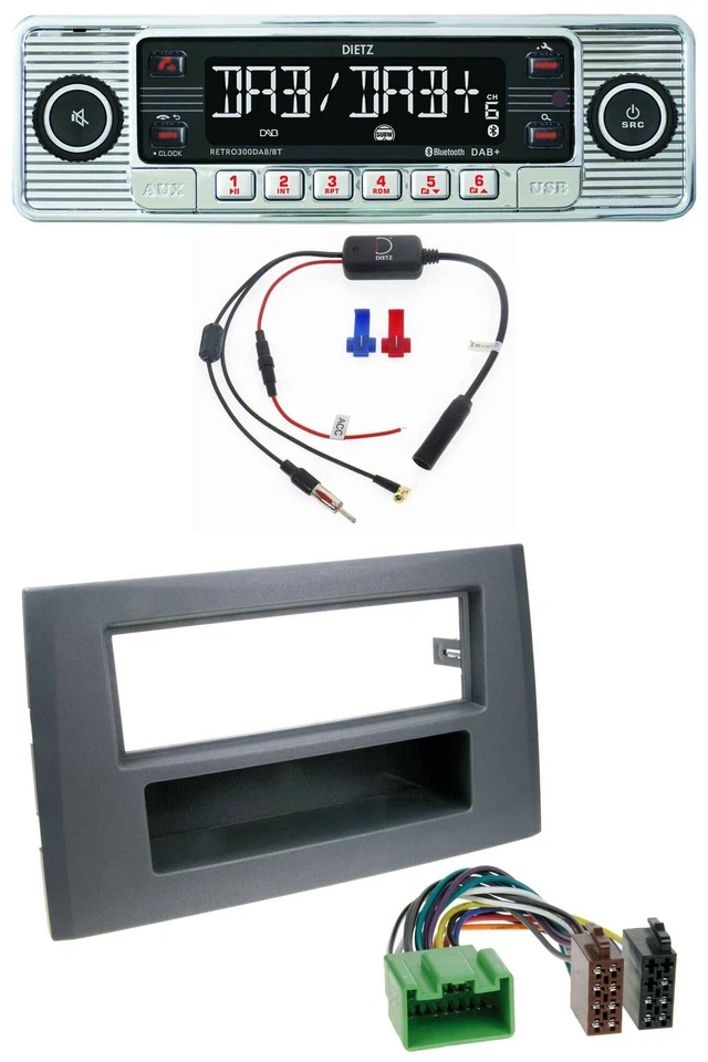 Dietz DAB USB MP3 Bluetooth Autoradio für Volvo XC90 (16 Pin, 2002-2014) - Bild 1 von 4