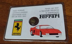 Moneta in oro Enzo Ferrari  con card NUOVA - Picture 1 of 3