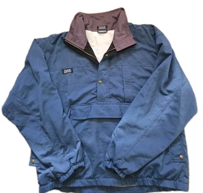 Etonic Men's Gore Tex  Pull Over kangaroo pouch Golf  Jacket Men's XXL  Blue - Image 1 of 4