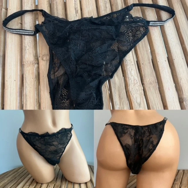 VICTORIAS SECRET VERY SEXY BRAZILIAN LACE STRING BIKINI PANTIES XL - Image 1 of 1
