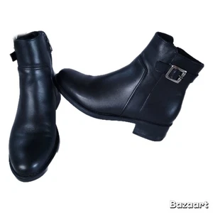 La Canadienne Damen-Stiefeletten schwarz Leder seitlicher Reißverschluss 7M - Bild 1 von 8