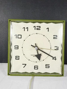 Reloj de Pared Colgante Vintage Westclox "Logan" Aguacate, Funciona - Imagen 1 de 15