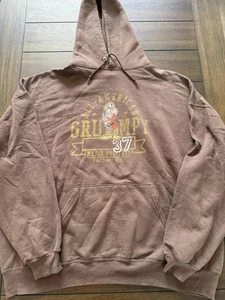 Disney Grumpy Hoodie Mens Large Walt Disney World All American Dwarf 37 Graphic - Picture 1 of 6