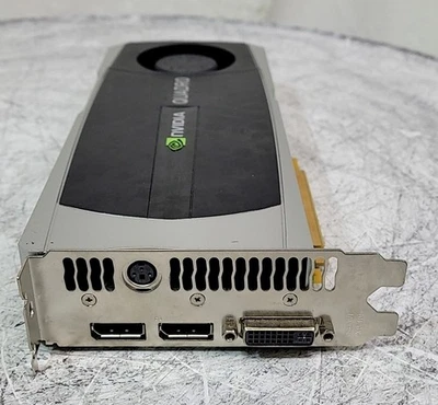Nvidia Quadro 5000 VCQ5000-T Video Card 2.5GB GDDR5 PCI-E 2*DP DVI - Image 1 of 4