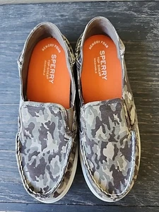 Youth Sperry Kid's Salty Washable Camouflage Sneakers Slip Sz 4M SCK265474 - Picture 1 of 8