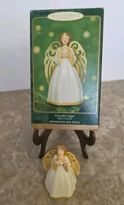 Figura miniatura Hallmark 2001 Graceful Angel Tree Topper etiqueta de precio intacta - Imagen 1 de 9