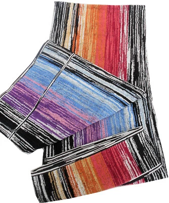 MISSONI HOME BATH SHEET COTTON 39x59 in 100x150cm DECORATIVE STRIPES STANLEY 159 - Image 1 of 4