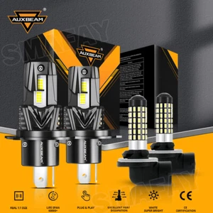 For KIA RIO 2003-2011 AUXBEAM Canbus LED Headlight High Low Beam Fog Light 6500K - Picture 1 of 12