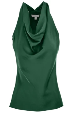 ETCETERA Celtic Blouse green removable tie Sz 12 Wmns NWT$219 - Image 1 of 4