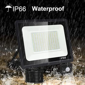 LED Fluter Flutlicht Bewegungsmelder Außen Strahler Outdoor Gartenlampe Lampe - Bild 1 von 25