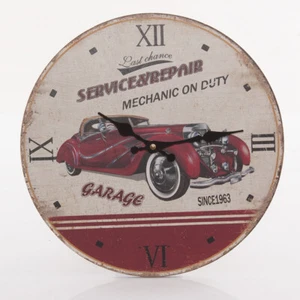 OROLOGIO DA PARETE AUTO SERVICE REPAIR vintage arredo sala salotto garage CM34 - Picture 1 of 1