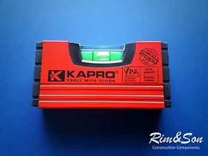 Red KAPRO 10cm (3.93 in) Mini Level Measurement Tool Non Magnetic - Picture 1 of 1