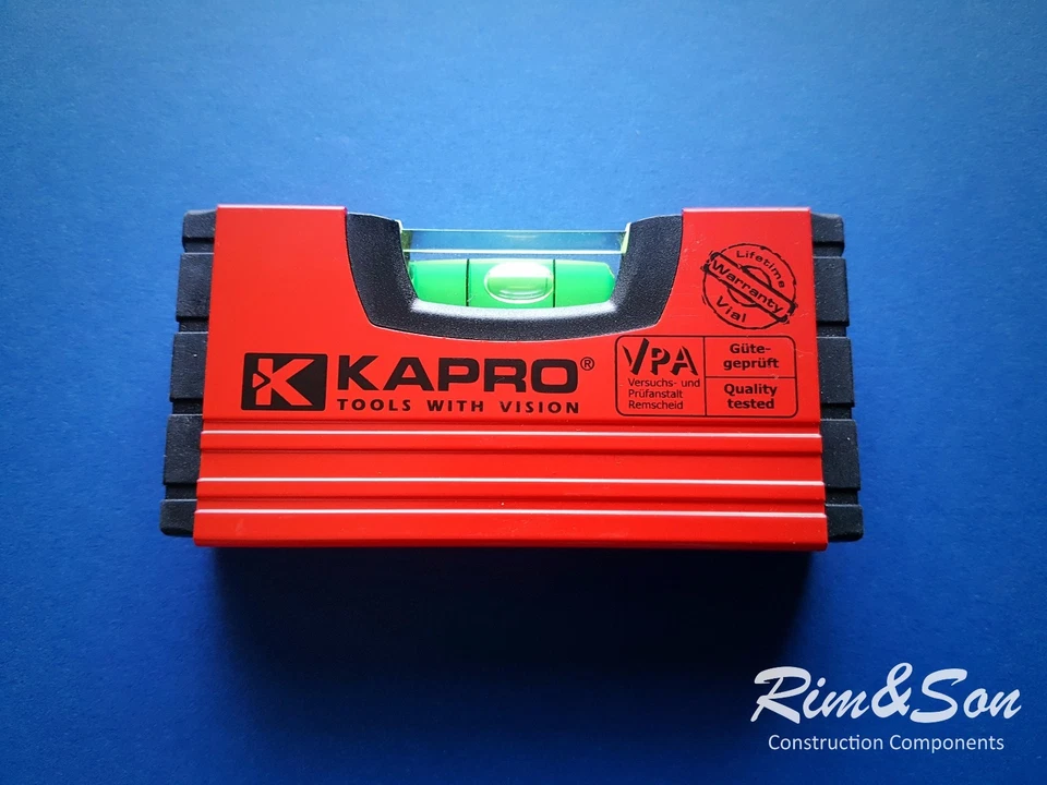 Red KAPRO 10cm (3.93 in) Mini Level Measurement Tool Non Magnetic - Image 1 of 1