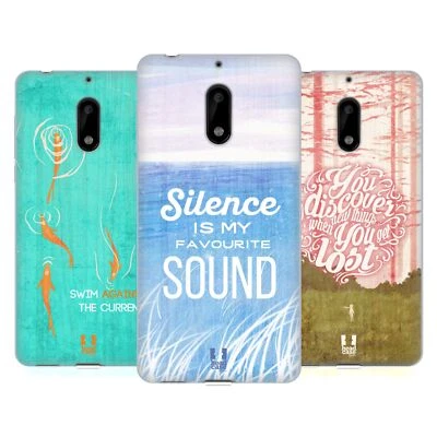 FUNDA DE GEL SUAVE CON IMPRESIONES EN MADERA HEAD CASE DESIGNS PARA TELÉFONOS NOKIA 1 Foto 1 de 4