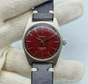 1964 OMEGA SEAMASTER 600 CAL:601 MAROON DIAL MANUAL WIND MAN'S WATCH / V100 - Picture 1 of 9