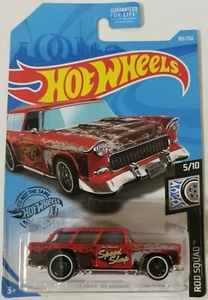 HOT WHEELS Rod Squad Classic '55 Nomad Red MIP +1 Bonus Car - Bild 1 von 2