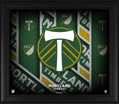 Portland Timbers Framed 15" x 17" Team Threads Collage Cover