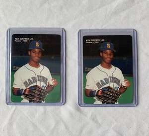 TWO (2) 1989 Mother's Cookies Ken Griffey Jr. Ken Griffey Jr #2 Rookie RC HOF