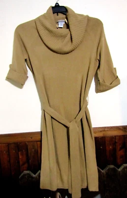 JACLYN SMITH WOMANS SIZE LARGE ( L ) SHORT BROWN WINTER SWEATER DRESS/CASUAL NWT - Image 1 of 3