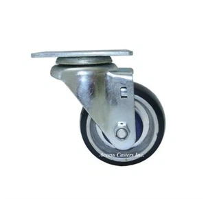 5D21PAS 5" Swivel Plate Caster, Polyurethane on Aluminum Wheel, 350 lb Capacity - Picture 1 of 1
