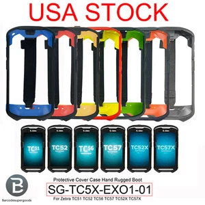 Multicolor Cover Hand Bumper Rugged Boot Case for Zebra TC51 SG-TC5X-EXO1-01 US - Picture 1 of 77