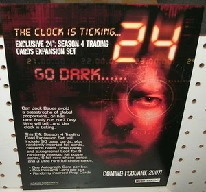 24  GO DARK  TRADING CARDS - PROMOTIONAL SELL SHEET  8 1/2 x11 - Picture 1 of 1
