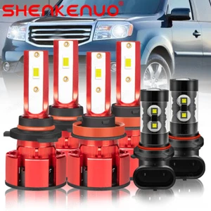 For Ford F 150 2015-2020 LED 6000K Combo Headlight Hi/Low Beam + Fog Light Bulbs - Foto 1 di 20