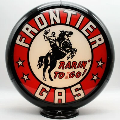 FRONTIER Gas Gas Pump Globe - SHIPS FULLY ASSEMBLED! READY FOR YOUR PUMP!! - Image 1 of 3