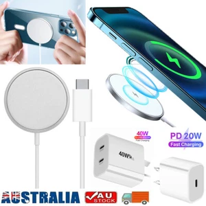 Magnetic Fast Wireless Charger Pad For iPhone 15 14 13 Pro Max Samsung S23 S22 - Picture 1 of 21
