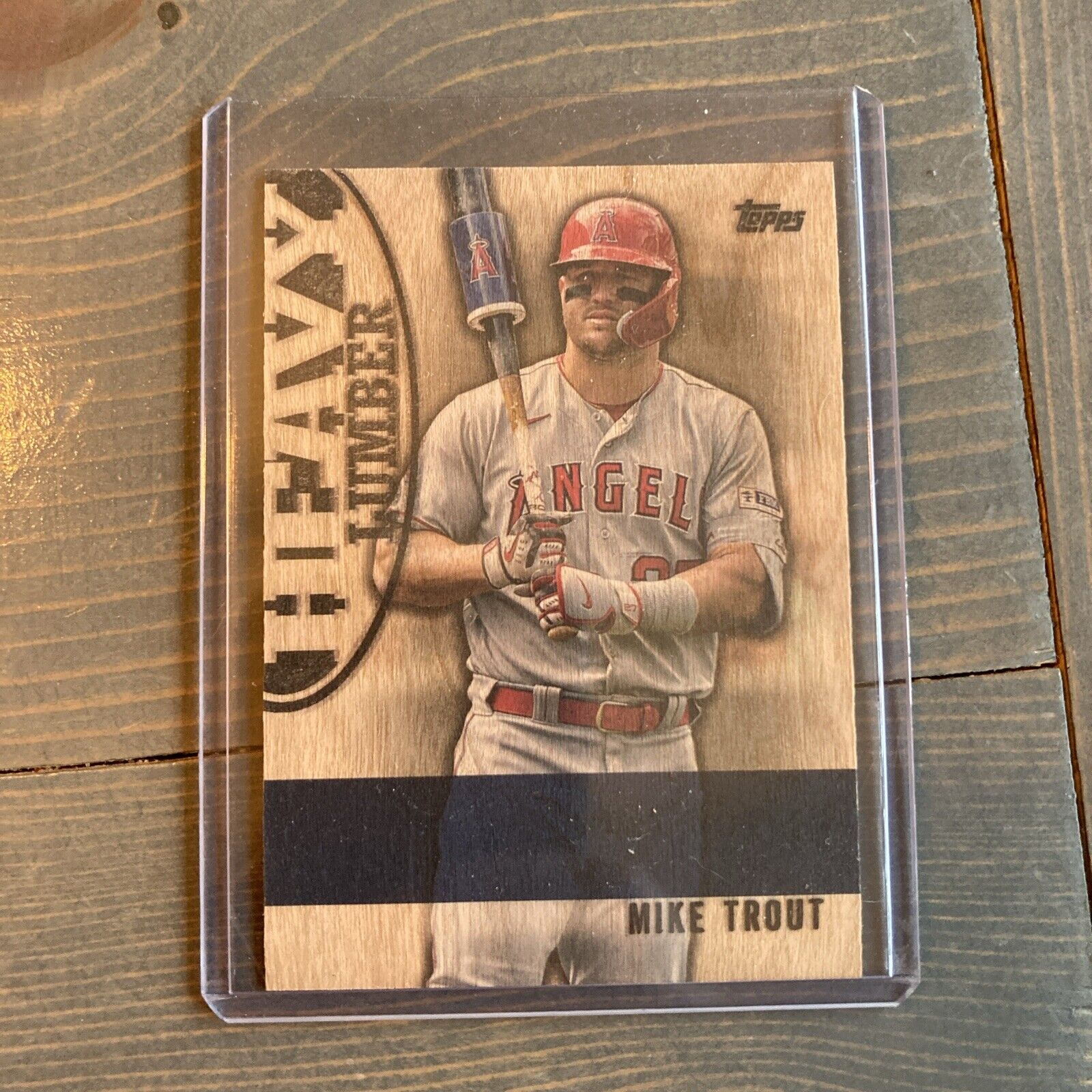 MIKE TROUT Heavy Lumber! 2024 TOPPS SERIES 1 #HL-10 Rare Insert Case Hit