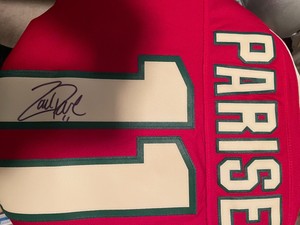 zach parise autographed jersey
