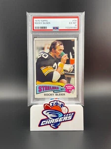 1975 Topps #39 Rocky Bleier RC Rookie Pittsburgh Steelers PSA 6 EX-MT - Foto 1 di 2