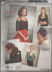 Simplicity Pattern 8365 Misses Cover-ups Fascinator and Hat Sizes 6 -14 - Picture 1 of 2