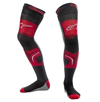 Alpinestars Knee Brace Socks Long Red Black Grey Motocross Mx Enduro Adult Cheap • 26.42€